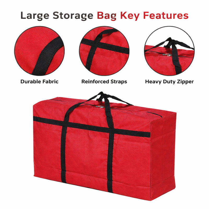 Heavy-Duty Extra Large Travel & Storage Bag – Red (85cm)