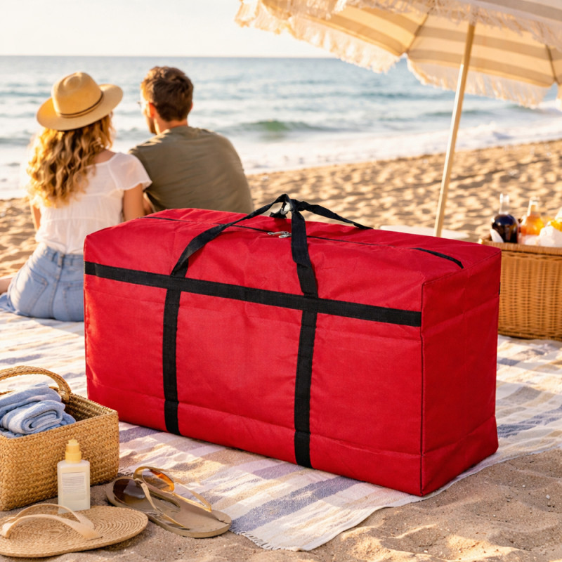 Heavy-Duty Extra Large Travel & Storage Bag – Red (85cm)