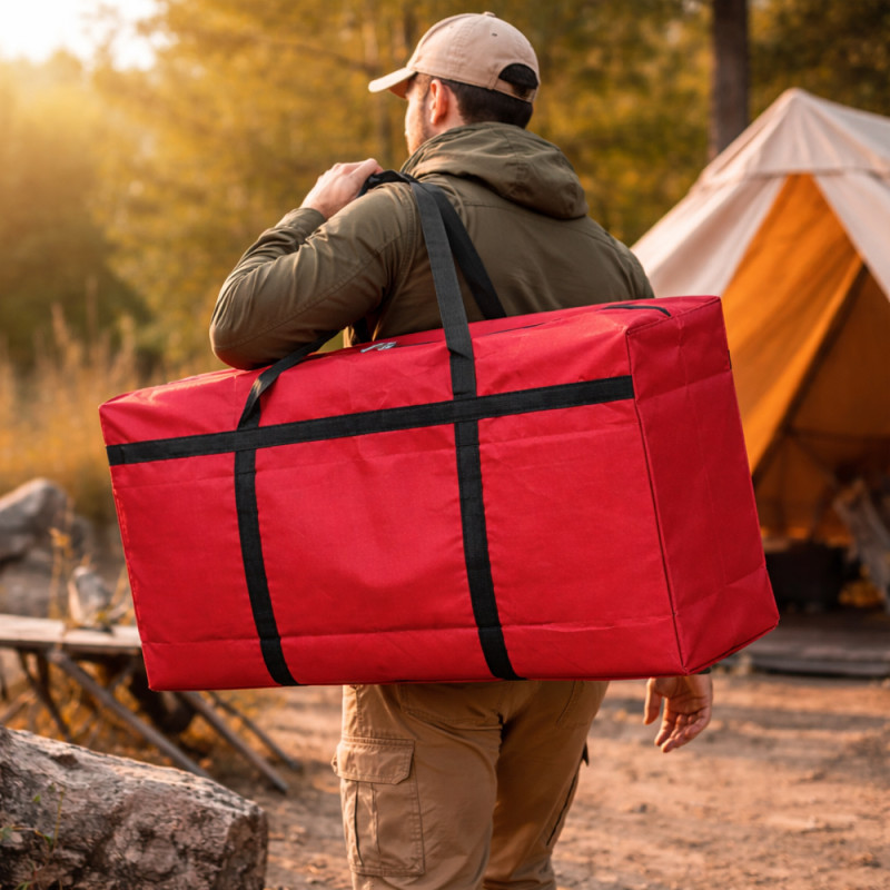 Heavy-Duty Extra Large Travel & Storage Bag – Red (85cm)