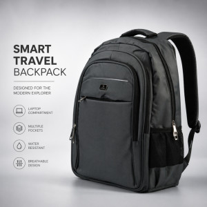 Urban Elite Multipurpose Tech Backpack – Sleek Charcoal Grey (50cm) Urban Elite Multipurpose Tech Backpack – Sleek Charcoal Grey (50cm)