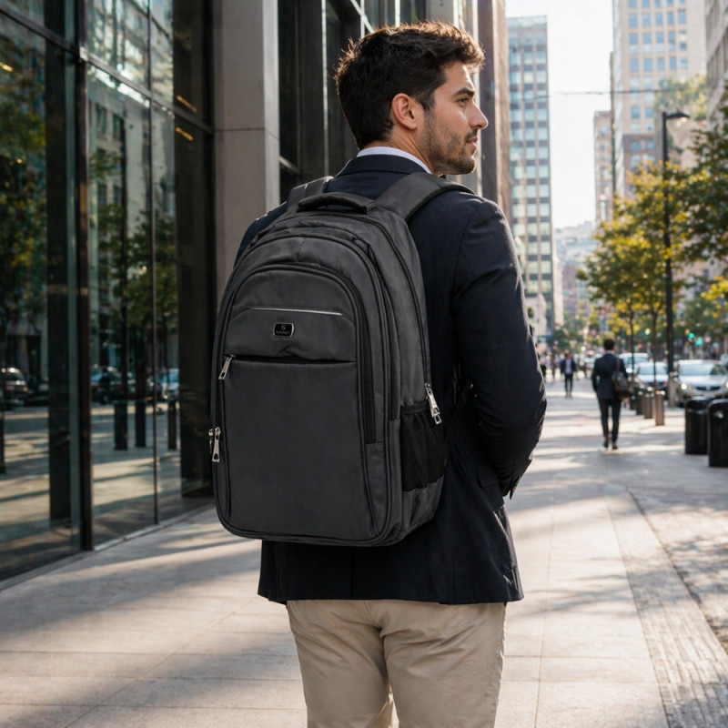 Urban Elite Multipurpose Tech Backpack – Sleek Charcoal Grey (50cm)
