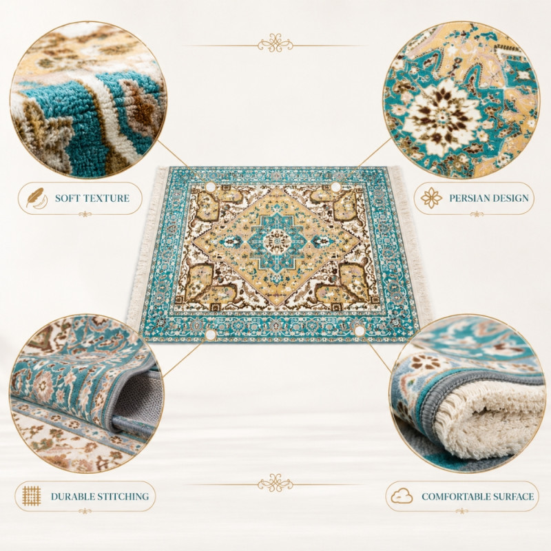 Premium Floor Rug/Carpet – multi color Non-Slip Design (250 x 200cm)