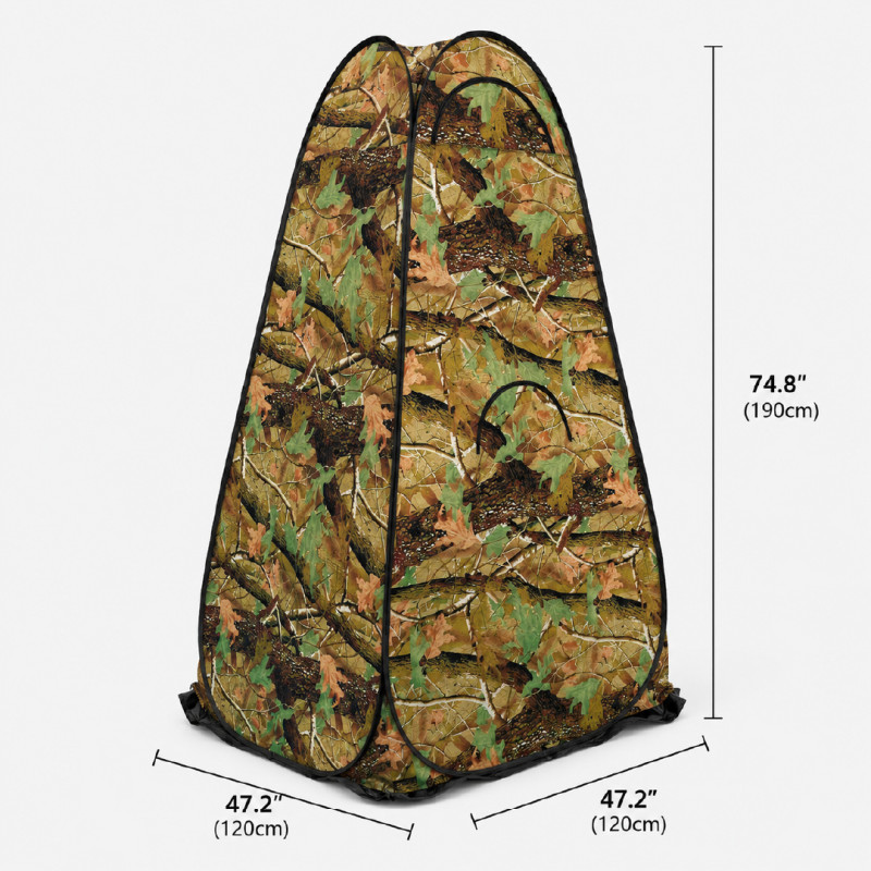 Outdoors Pop-Up Privacy Tent in Camouflage (120x120x190cm) – Green
