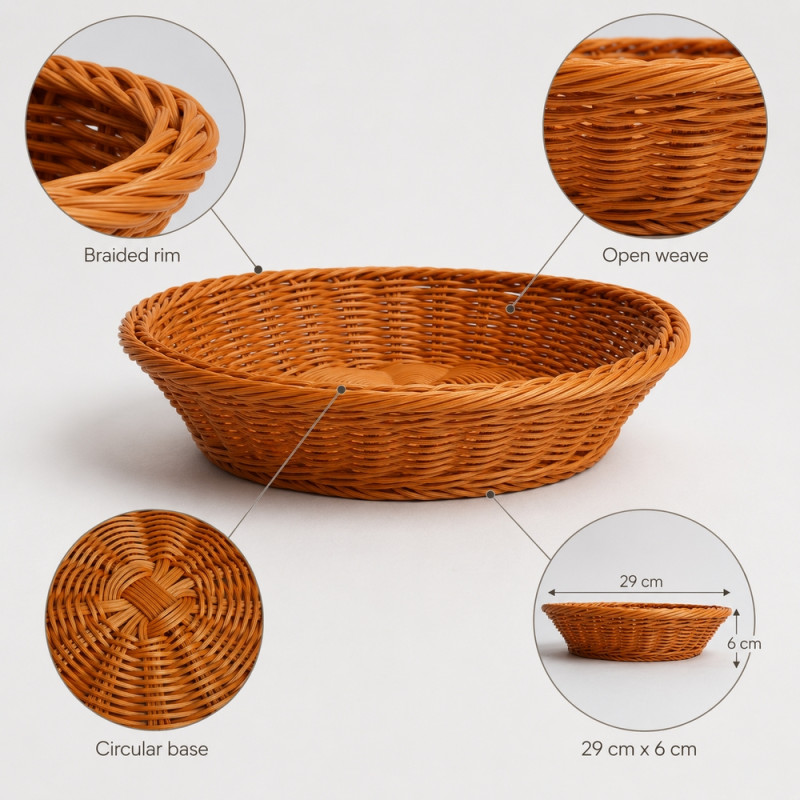 30cm Fruit Basket – Woven