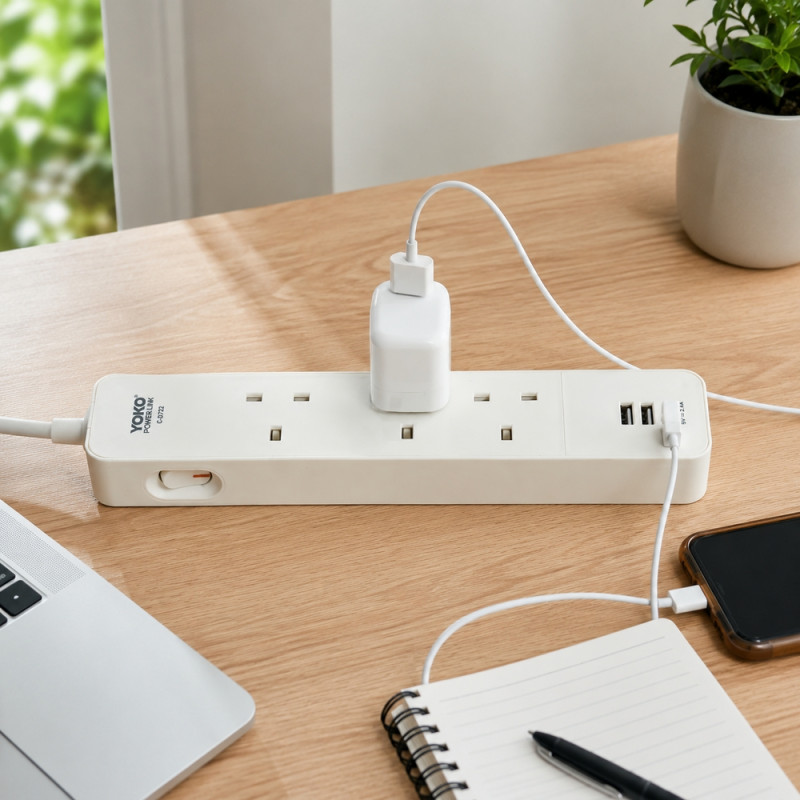 Yoko Power Link Extension Socket – Compact (28x6cm)