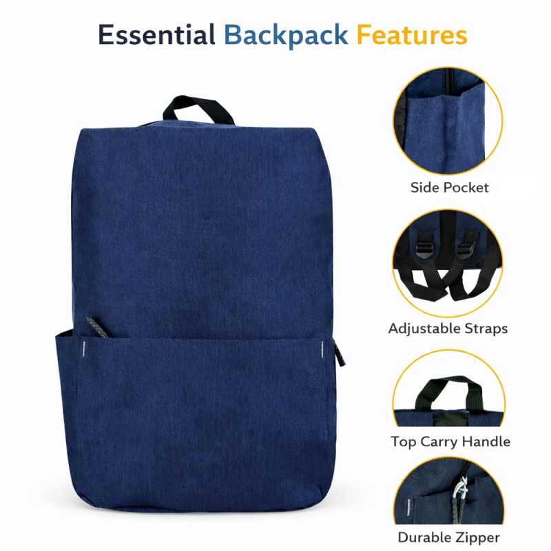 Urban Classic Everyday Backpack – Deep Ocean Blue (41cm)