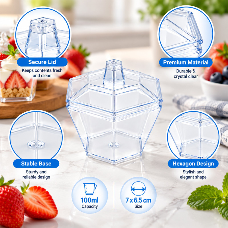 Dessert Containers with Spoon