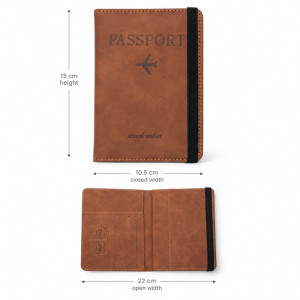 Desert Sand Travel Wallet Designed for Daily Grooming &amp; Self-Care – Tan (H-15, W-10.5, L-22 CM)