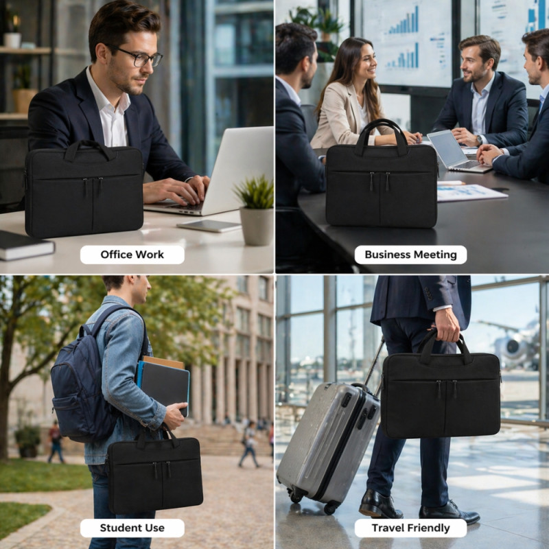 Urban Elite Slim Laptop Sleeve – Stealth Black (30cm)