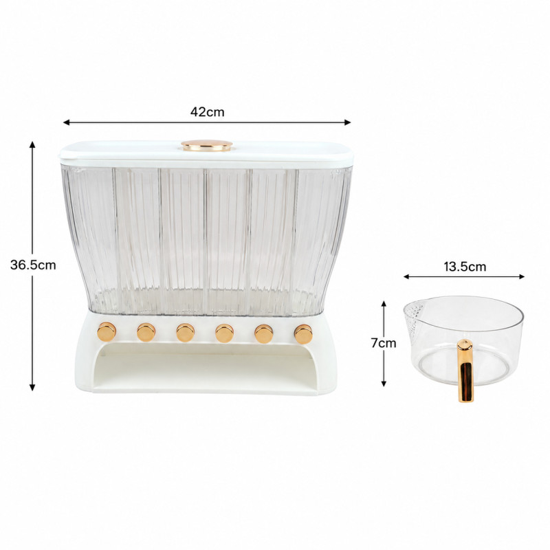 Multi Compartment Kitchen Storage Dispenser