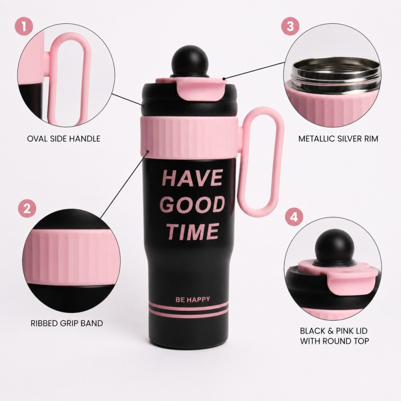 Insulated Vacuum Flask – Pink
