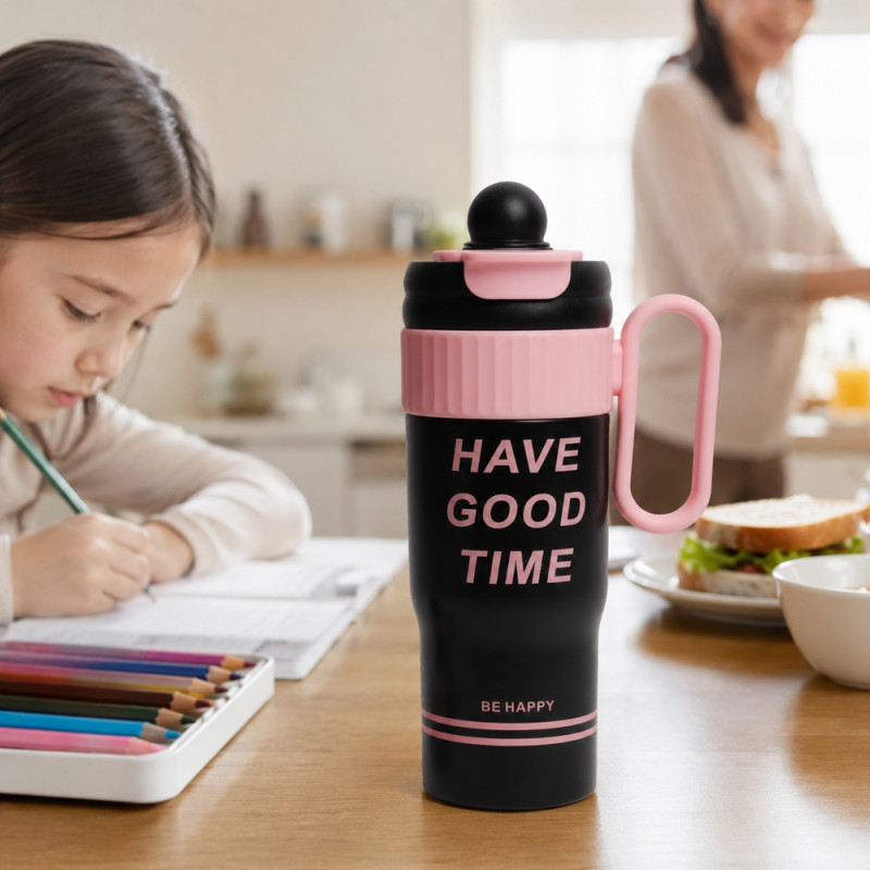 Insulated Vacuum Flask – Pink