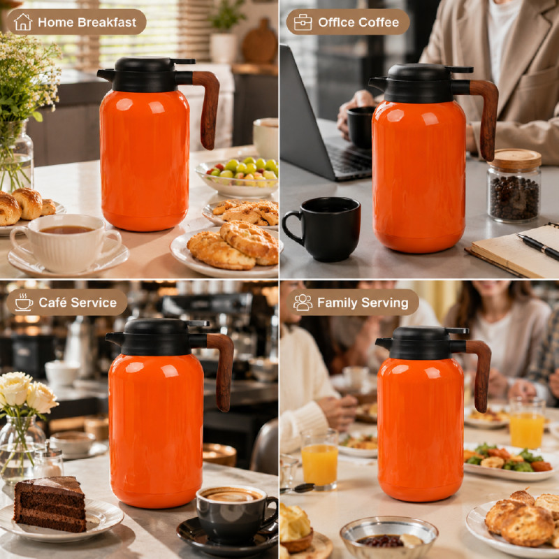 Premium Cookware Pot Set – Black & Orange Non-Stick Coating (25 x 9 cm)