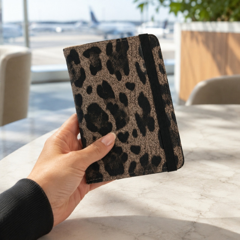 Leopard Print Passport Holder