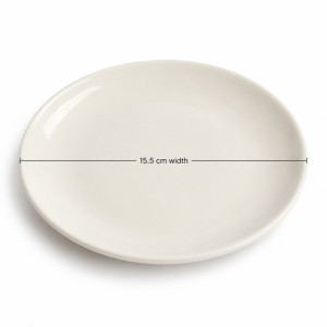 White Ceramic Plate – Classic