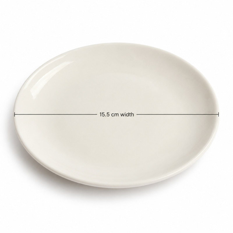 White Ceramic Plate – Classic