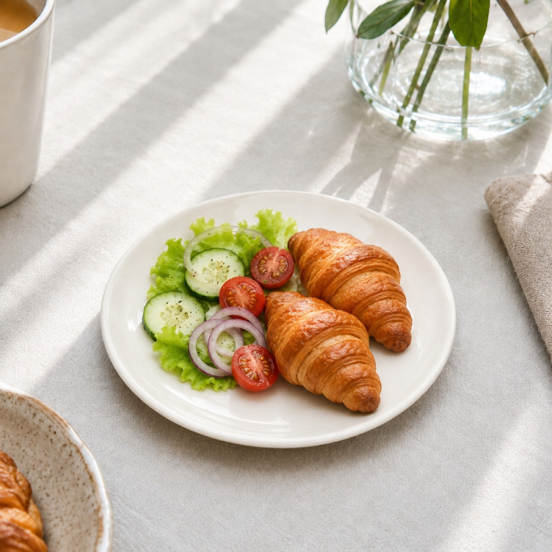 White Ceramic Plate – Classic