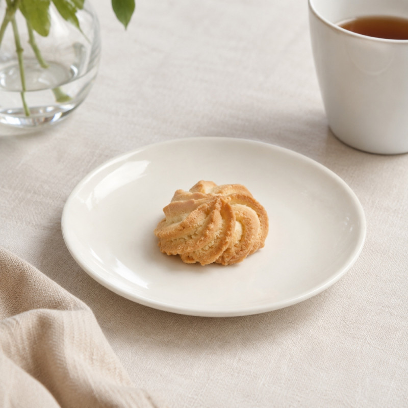White Ceramic Plate – Classic