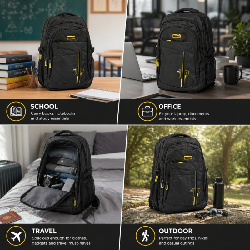 Urban Elite High-Capacity Backpack – Stealth Black (47cm)