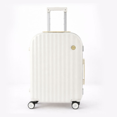 Airlen 20-Inch Premium ABS Hard Shell Trolley – Cream