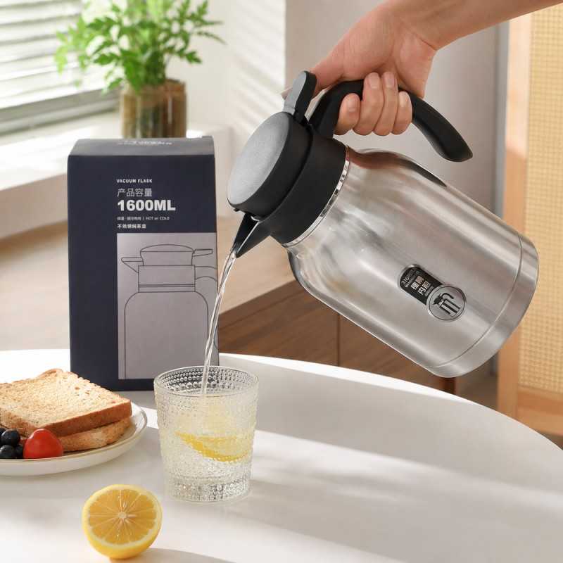 Insulated Vacuum Flask – Silver (1600ml)