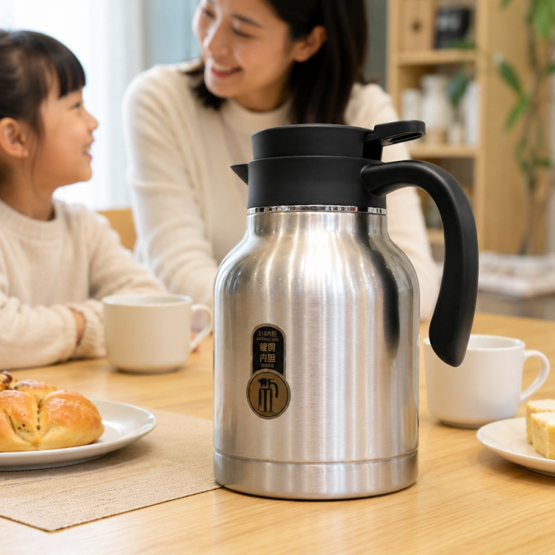 Insulated Vacuum Flask – Silver (1600ml)