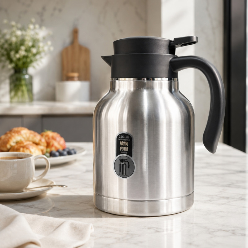 Insulated Vacuum Flask – Silver (1600ml)
