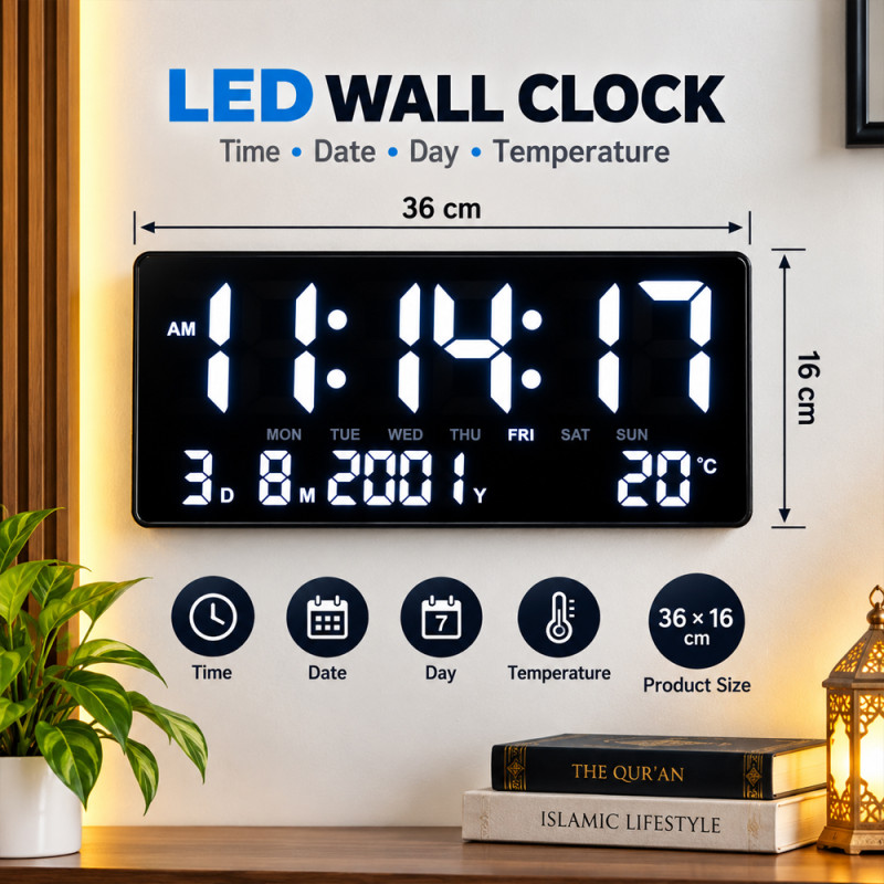 Digital Wall Clock