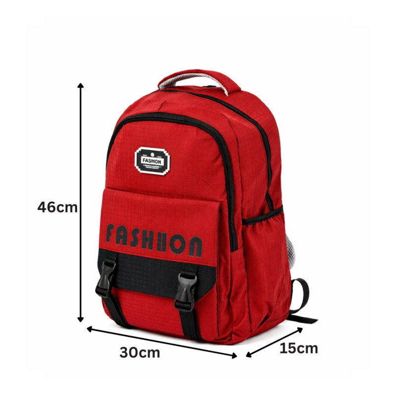 Urban Adventure High-Capacity Backpack – Radiant Red (46cm)