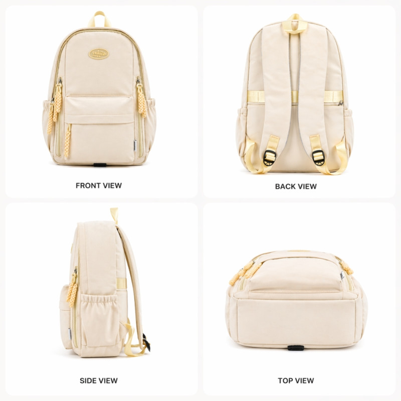 Chic Urban Lady’s Backpack – Timeless Ivory (42cm)