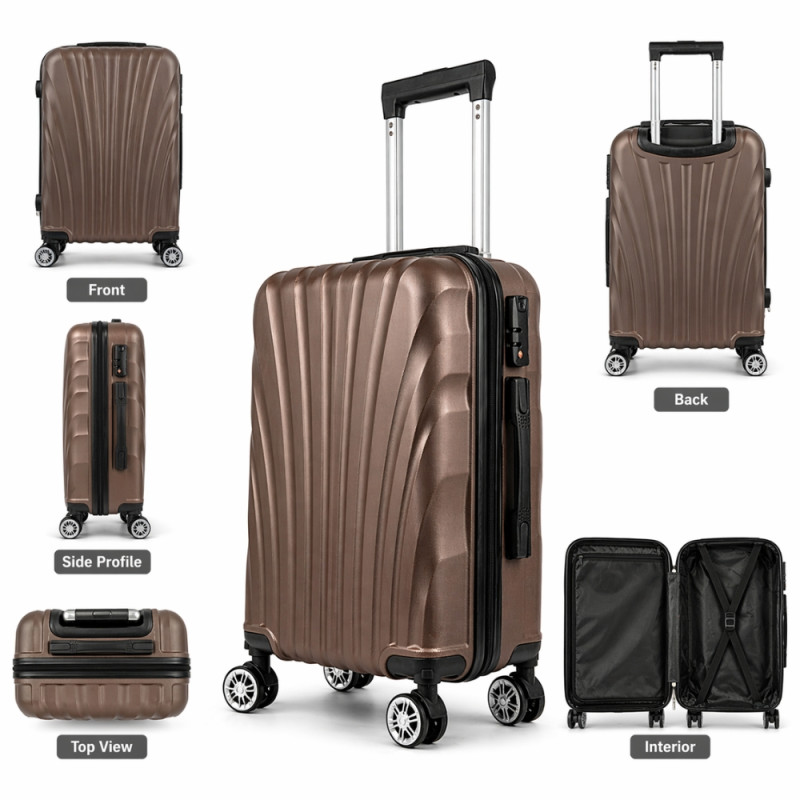 Urban Navigator 20" Hardshell Spinner Trolley – Camel Brown