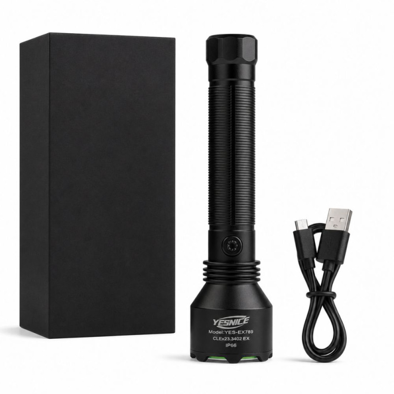 Professional Waterproof LED Diving Flashlight – High-Output Underwater Torch (25cm)