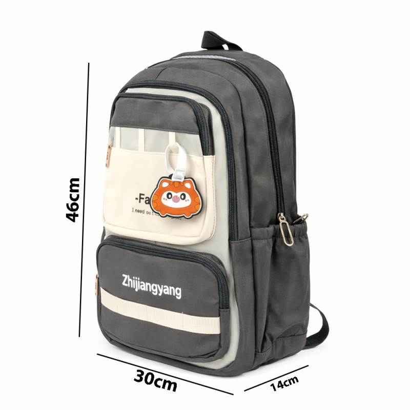 Professional Slim Business & Laptop Backpack – Grey & Ivory (46cm)