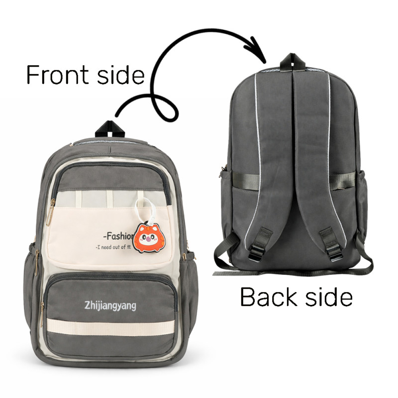 Professional Slim Business & Laptop Backpack – Grey & Ivory (46cm)