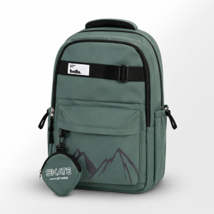 Adventure Mountain Graphic Backpack with Accessory Pouch – Gray Turquoise (46cm) Adventure Mountain Graphic Backpack with Accessory Pouch – Gray Turquoise (46cm)