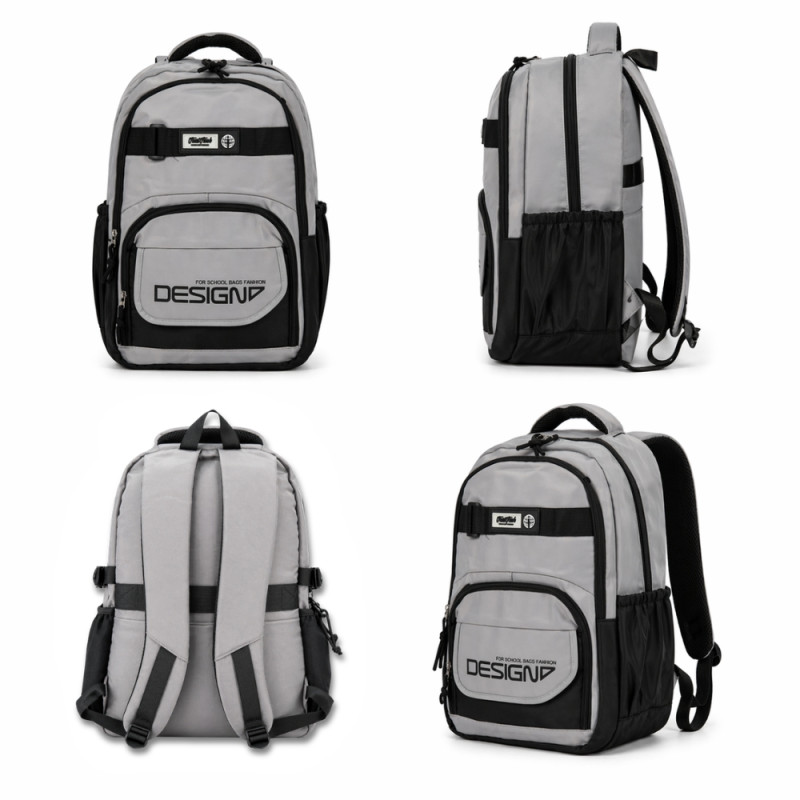 Urban Fusion Two-Tone Backpack – Slate Gray & Onyx Black (47cm)