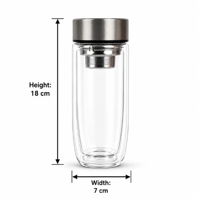 Crystal Clear Glass Tumbler Set – Transparent Premium Quality (18 x 7 cm)