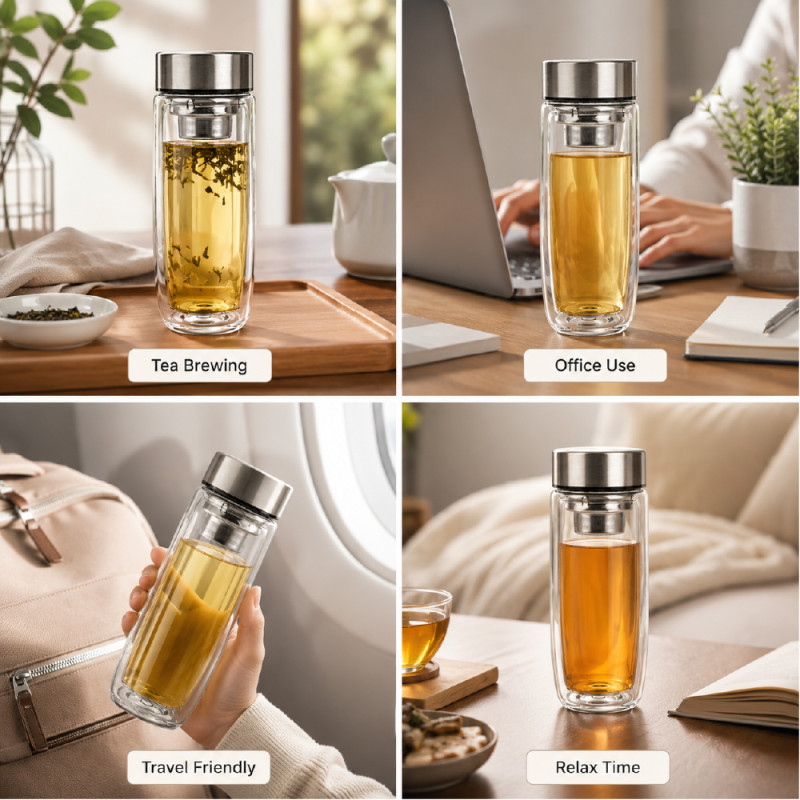 Crystal Clear Glass Tumbler Set – Transparent Premium Quality (18 x 7 cm)