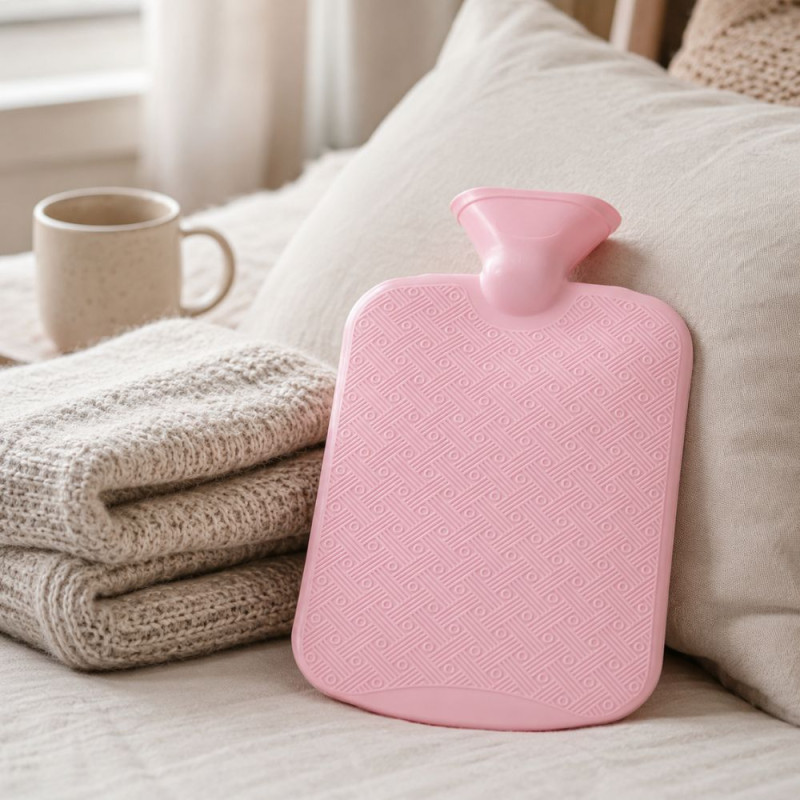 Pink Hot Water Bottle – Pink (34.5x19cm)