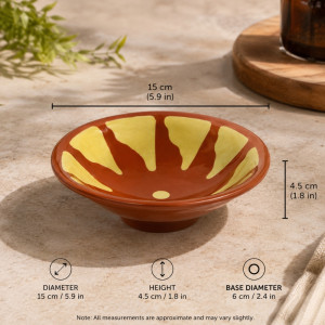 Bright Pro Melamine Bowl Designed for Everyday Cooking & Kitchen Excellence – Brown (H-4.5, W-15, DIA-6 CM)