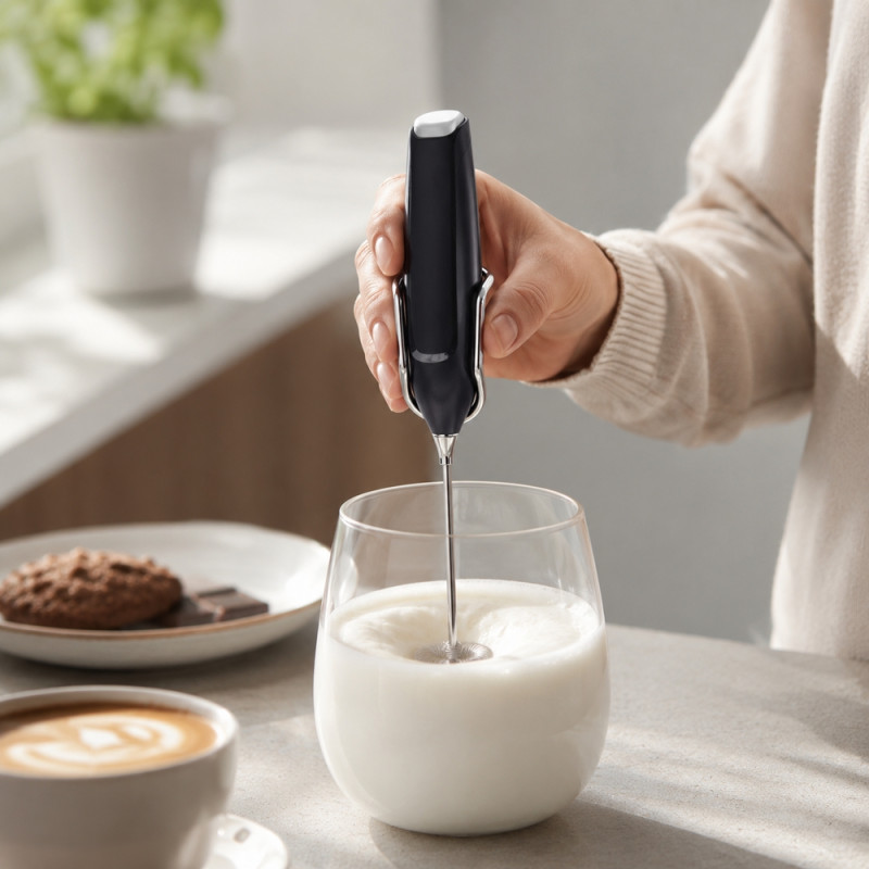 Milk Frother – Black (Silver)