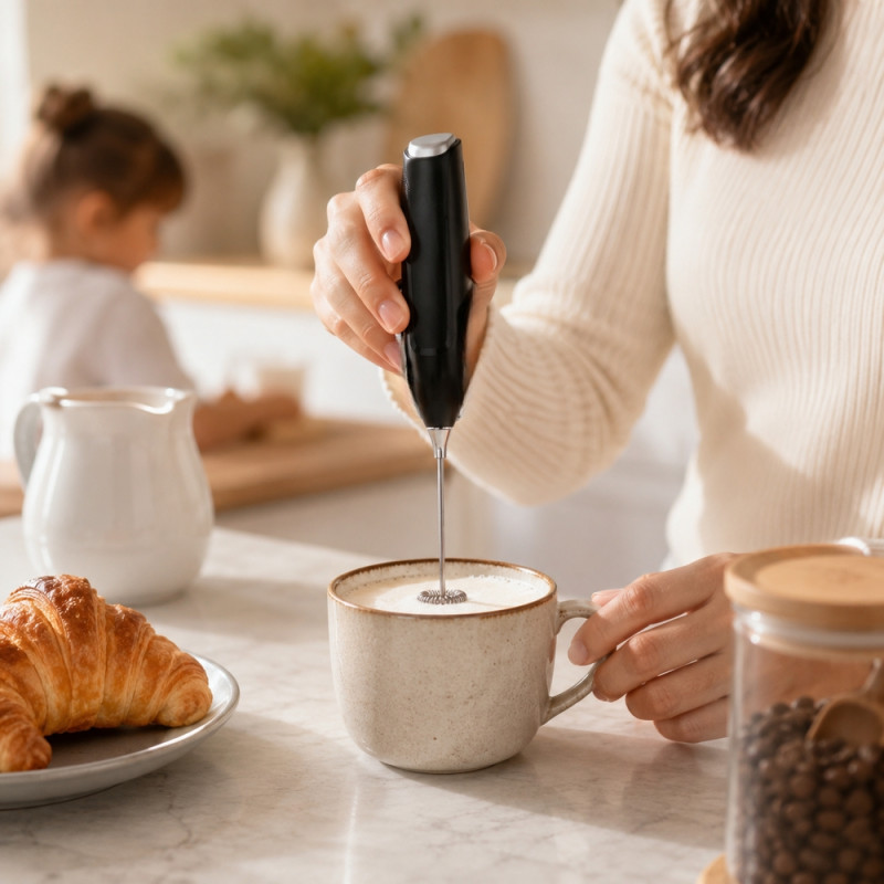 Milk Frother – Black (Silver)