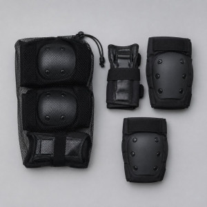 Knee Protective Gear Set – Black