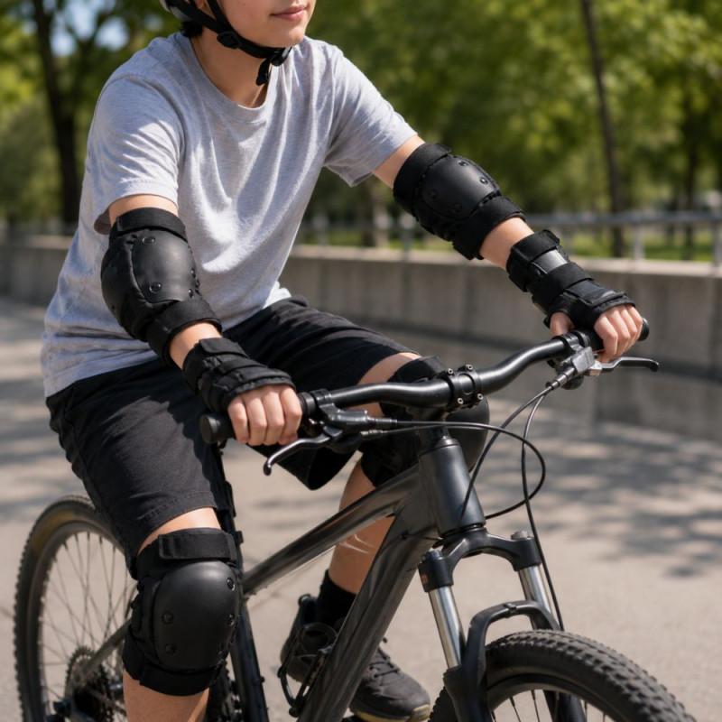 Knee Protective Gear Set – Black