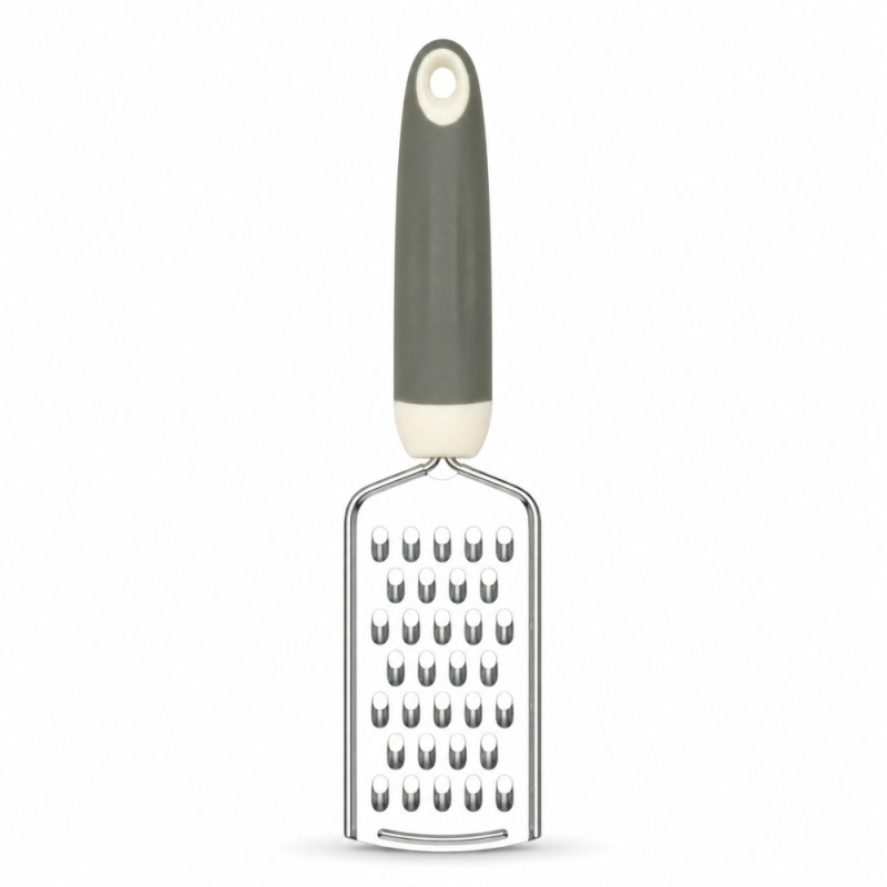 Premium Stainless Steel Handheld Grater – Ergonomic Gray Handle (24x6cm)