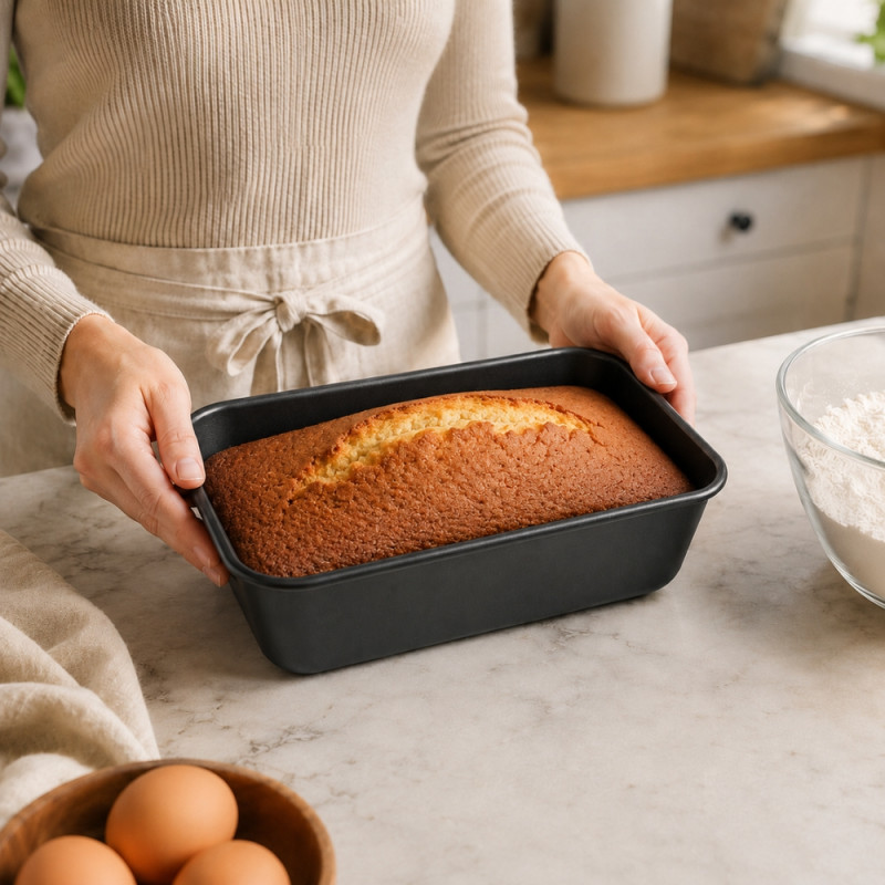 24x7cm Black Loaf Pan
