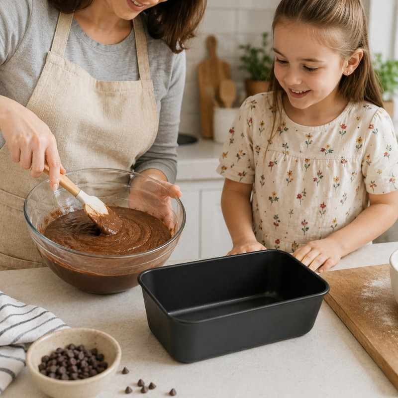 24x7cm Black Loaf Pan