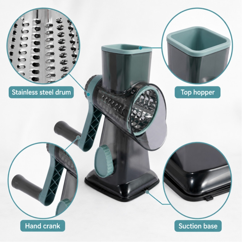 Manual Nut Grinder – Black (Dash)
