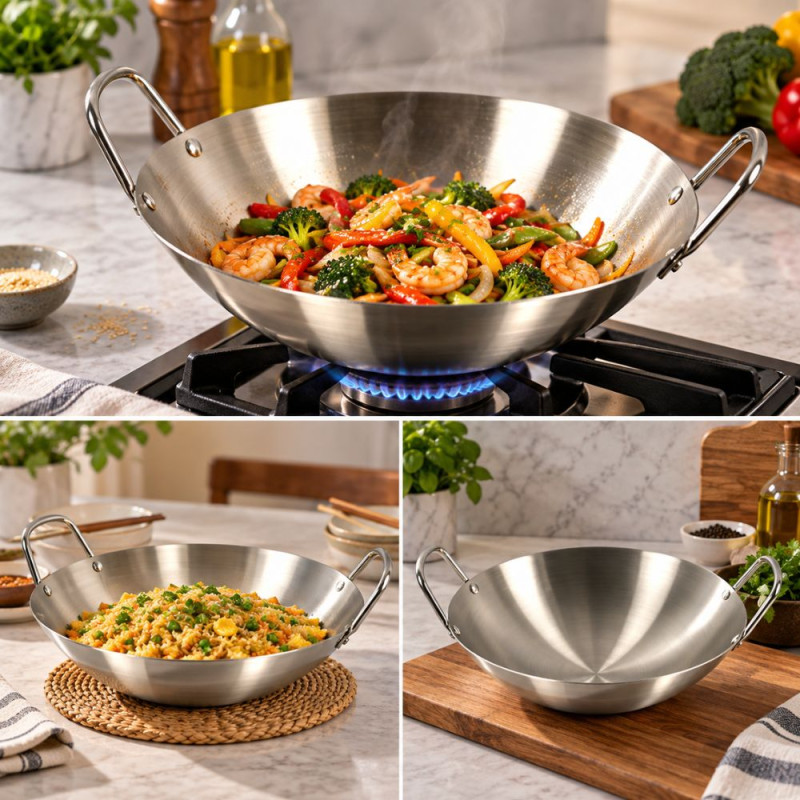 Stainless Steel Wok