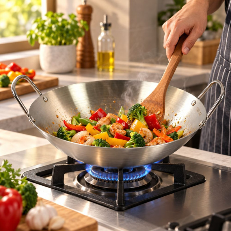 Stainless Steel Wok